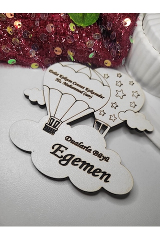 Uçan Balon Bebek Hediyelik Mdf Magnet 20 Li Çok Renkli