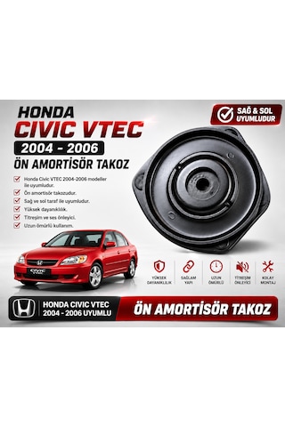 Honda Civic Vtec 2004-2006 Ön Amortisör Takozu 1 Adet Sağ / Sol Uyumlu