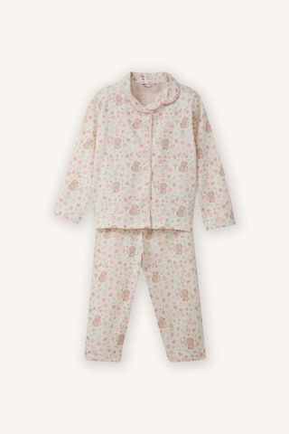 Defacto %100 Pamuklu Desenli 2'li Pijama Takımı Kız Bebek G8652A526SP