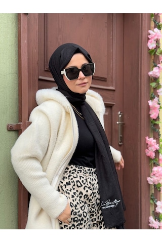 La Boutique Be Happy Şal Siyah Çok Renkli