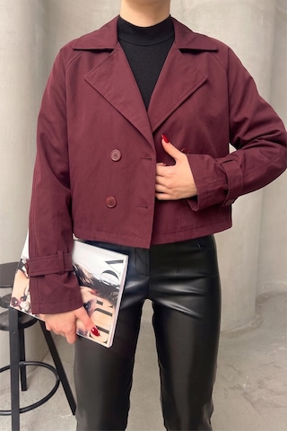 Olcay Kruvaze Oversize Ceket Bordo 8278