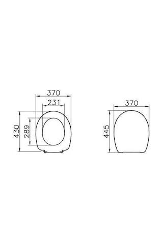 VitrA Opal Klozet Kapağı 23 - 003 - 001