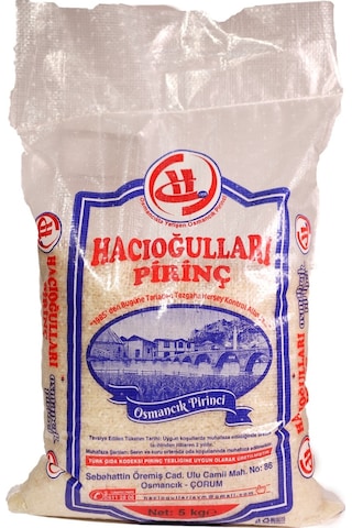 Hacıoğulları Osmancık Pirinç 5 KG