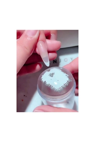 Silikon Kaşe Ve Plaka Ile Desen Baskı Mührü Manikür Süsleme Ürünü