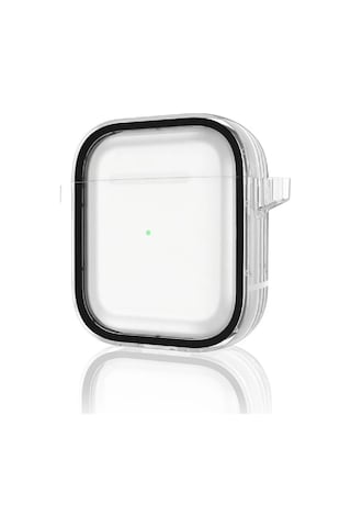 Movenchy Apple Airpods 4 4.nesil /airpods 5 5.nesil Shiny Şeffaf Kılıf - Siyah