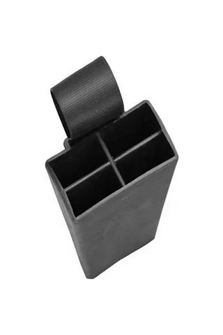 Diger Plastik Bıçak Kütüklüğü 4'lu - Kırmızı, Plastik, Kemerlikli Bıçak Çanta Diğer