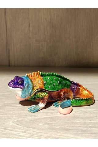 Swarovski Taşlı Iguana Mücevherlik / Dekoratif Biblo