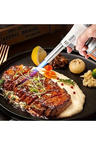 Trendooze Gaojunshop01 Kamp & Ev Gazlı Üfleç, Derin Alev Ayarı, Koyu Gri Koyu Gri