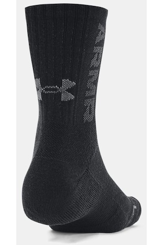 Under Armour Unisex UA 3-Maker 3’lü Paket Mid-Crew Çorap 1373084-001 Siyah - Gri