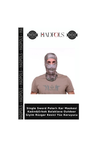 Hadpols Single Sword Polarlı Kar Maskesi Kadın&erkek Balaklava Outdoor Giyim Rüzgar Kesici Yüz Koruyucu Diğer