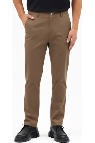 Erkek Motion Streç Kumaş Relaxed Beli Lastikli Jogger Pantolon Kahverengi M701-r0140002-05 Kahverengi
