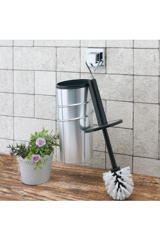 Geseus Yapışkanlı Klozet Fırçası Krom Ef094