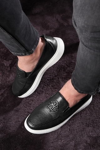 Stamped Hakiki Deri Erkek Günlük Ayakkabı, Loafer Ayakkabı, Hafif Ayakkabı, Yazlık Ayakkabı