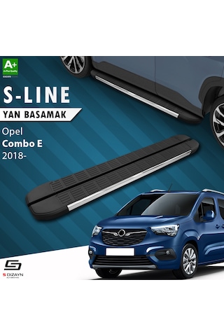 S-dizayn Opel Combo E S-line Krom Yan Basamak 203 Cm 2018 Üzeri