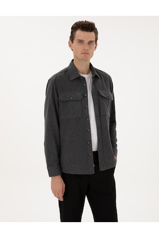 Pierre Cardin Erkek Antrasit Gömlek Desenli 50316739-vr006 Antrasit