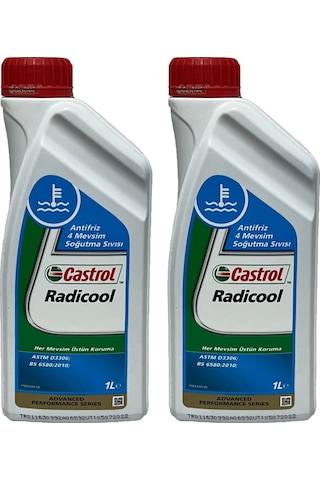 Castrol Radicool 4 Mevsimlik Mavi Antifriz 1 Litre 2 Adet
