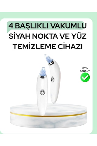 Gözenek Açıcı Buhar Etkili Vakumlu Siyah Nokta Temizleyici - Farklı Cilt Tiplerine Uygun