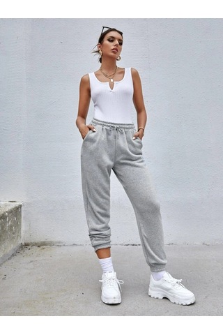 Kadın Gri Jogger Eşofman Altı Gri-70303