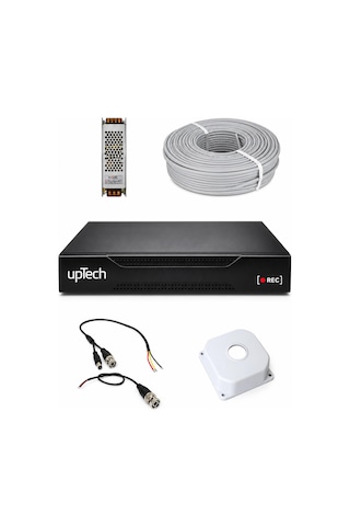 Uptech Full Hd 4 Kameralı Gece Renkli Görüş Su Geçirmez Güvenlik Kamera Seti 320gb Hdd 2239