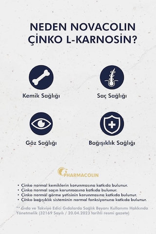 Çinko L-karnosin 67 Mg 30 Bitkisel Kapsül