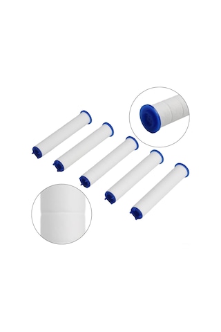 10 Adet Duş Başlığı Filtresi, 11,5 X 2,5 Cm 1/5 Pp Pamuk Filtre, El Duş Aksesuarları İçin Mini Taşınabilir Su Filtresi