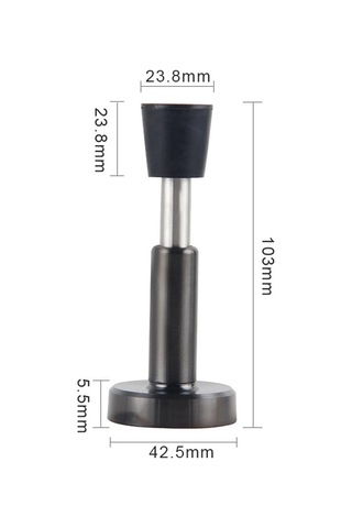 Yaozixa 2 Adet Yapışkanlı Kapı Durdurucu - Paslanmaz Çelik Ve Kauçuk Uçlu, Hidrolik Şok Emici Teknolojili