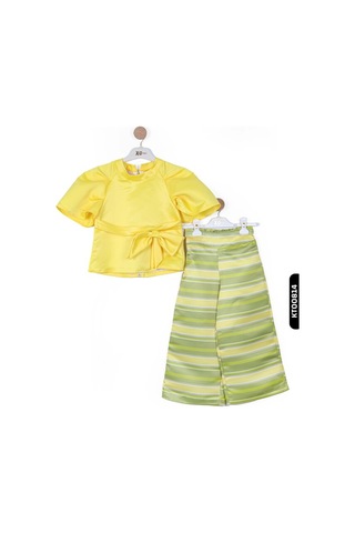 Nasr Grub Xo Kids Kız Çocuk Alt Üst Takım 6-12 Yaş 5006 Sarı