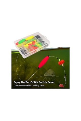 Novahub 102 Parçalık Avrupa Oval Şamandıra Seti - Çeşitli Şamandıra, Çengel Ve Aksesuarlar, Şamandıra Ve Çengel Kombinasyonu