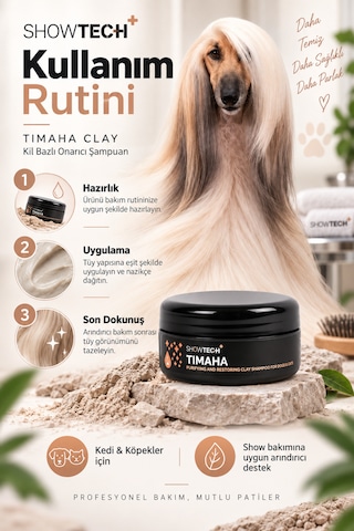 Showtech Timaha Köpek Onarıcı Şampuanı 100 Ml 10:1 Konsantre Şampuanı