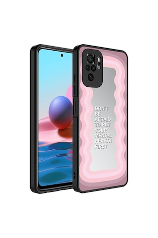 Xiaomi Redmi Note 10s Kılıf Aynalı Desenli Kamera Korumalı Parlak Zore Mirror Kapak Ayna