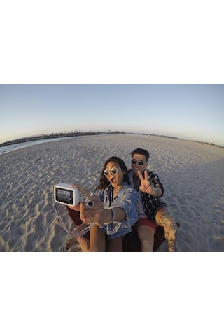Gopro Bileklik + Slikon Kılıf Ve Boyunluk, Beyaz Hero7 Black