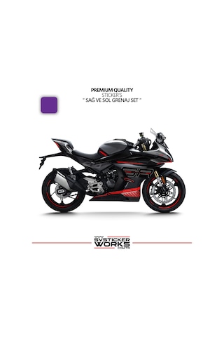 Cfmoto 450sr Grenaj Sticker Sağ Sol Set Yüksek Kalite Sticker Etiket Modeli