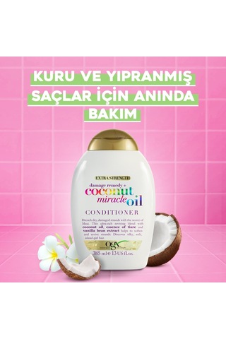 Ogansia Yıpranma Karşıtı Coconut Miracle Oil Sülfatsız Bakım Kremi 385 Ml