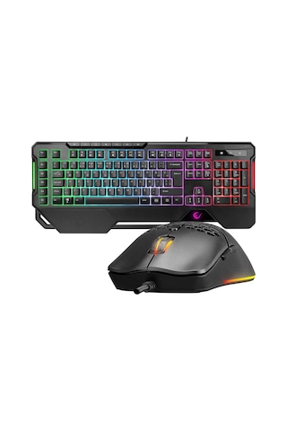 Rampage KM-R96 Elemental RGB Q Oyuncu Klavye Mouse Set