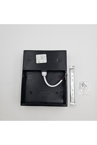 Econa 30 W Dış Mekan Dekoratif Aplik Kare - Siyah Kafesli 3000k Beyaz