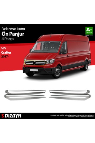 S-Dizayn  Volkswagen Crafter Krom Ön Panjur 4 Prç 2017 Üzeri