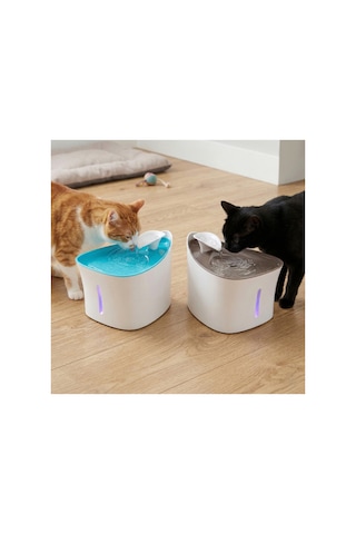Otomatik Kedi Su Pınarı Çok Renkli