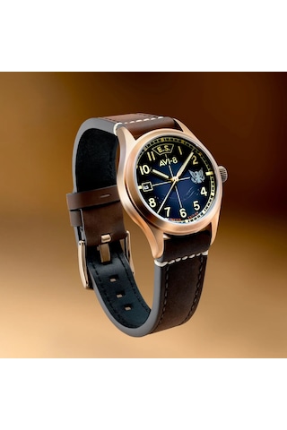 Avı-8 Flyboy Eagle Squadron Automatic Bronze 85th Limited Edition Altın