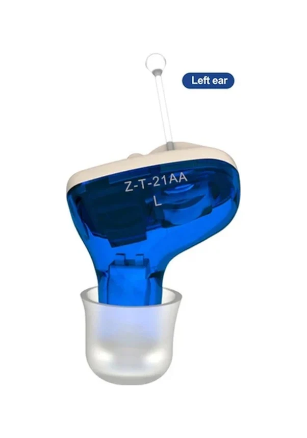 Hongboboutique Hearing Aid Amplifier For Deaf People, Invisible Hearing Aid Price, Battery A10 Blue - Left Ear 01