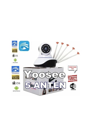 Yoosee 5 Anten Yoosee 360 Derece 1080P Kablosuz İp Güvenelik Kamerası