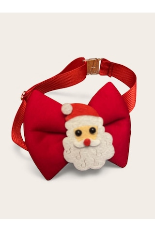 Rudolph Köpek Papyon Tasması Kırmızı Fiyonk Boyun Aksesuarı Noel Temalı Köpek Süsü Orta Ve Büyük Irklar İçin