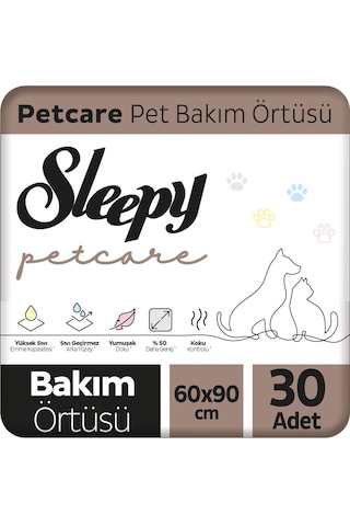 Sleepy Petcare Pet Bakım Örtüsü 60 x 90 CM 30 Adet