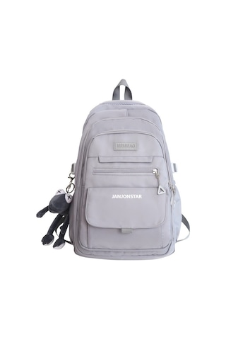 Geniş Kapasiteli Unisex Sırt Çantası, Okul Ve Günlük Kullanım İçin Ergonomik Tasarım, Üniversite Ve Ortaokul Öğrencileri İçin Şık Ve Dayanıklı Çanta, Modaya Uygun Kadın Ve Erkek Sırt Çantası Gri