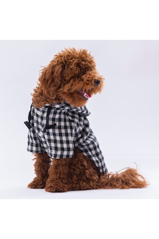 Pawstar Beyaz Ekose Oduncu Kedi Köpek Gömleği
