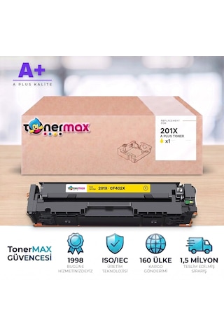 Hp 201x Cf402x Sarı Uyumlu Toner A Plus / Color Laserjet Pro M252 / M274 / M277