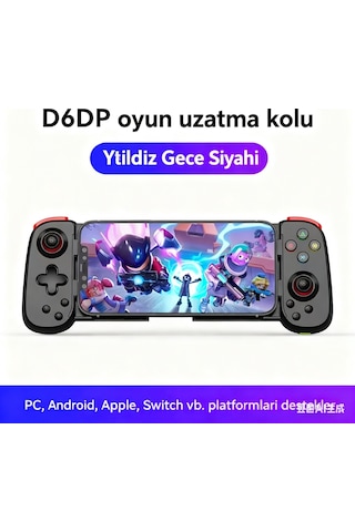 Siyah Kablosuz Bluetooth Oyun Kumandası - Nintendo Switch, Android, İos, Pc Uyumlu