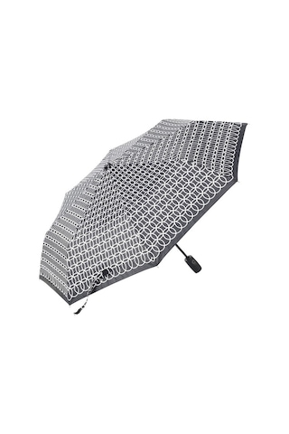 Marlux Siyah Geometrik Desenli Tam Otomatik Kadın Şemsiye M21Mar-Siyah Siyah Siyah - Siyah