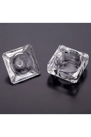 Qingmipy Manikür Cam Sulama Kupa - Kapaklı, Taş Ve Toz İçin Uygun, Profesyonel Ve Ev Kullanıma Elverişli