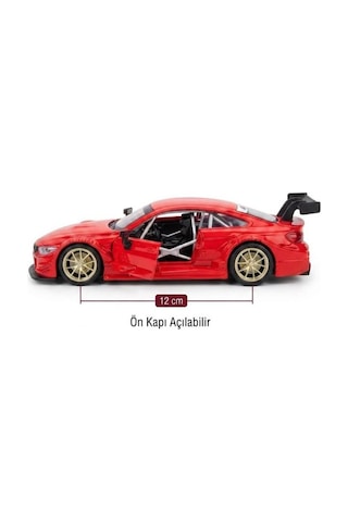 Hobbiez Lisanslı Bmw M4 Kapıları Açılabilir Model Diecast 1.36 Ölçek Metal Model Araç