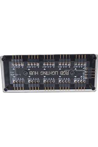 Rgb Led Fan Şerit Hub Splitter 10 Port 12v 4 Pin Kablo Çoklayıcı -